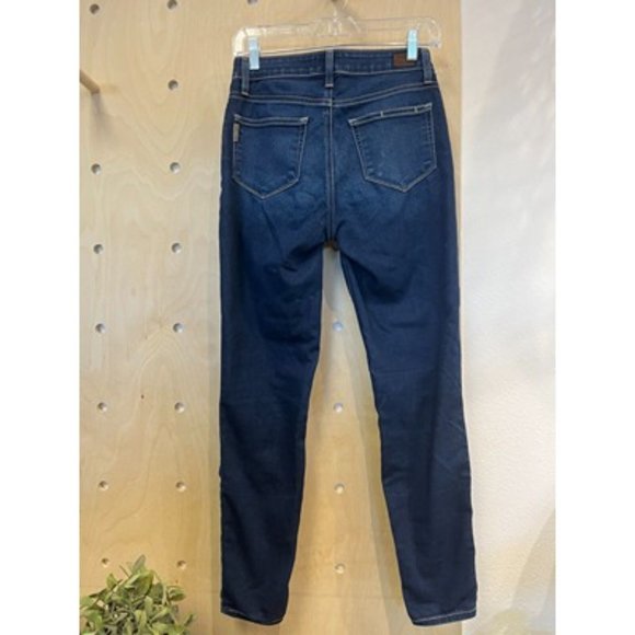 Paige Hoxton Ankle Dark Blue Denim 5 Pocket Design Jeans Size 26 - Picture 2 of 6